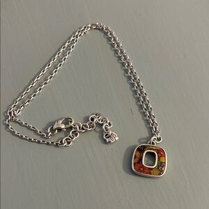 Silver and Gold Pendant Necklace